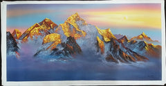 Radiant Dawn: Sunrise Over Mount Everest